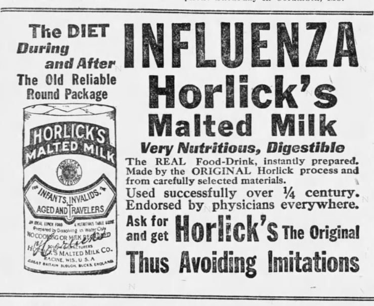 Horlick's malted milk